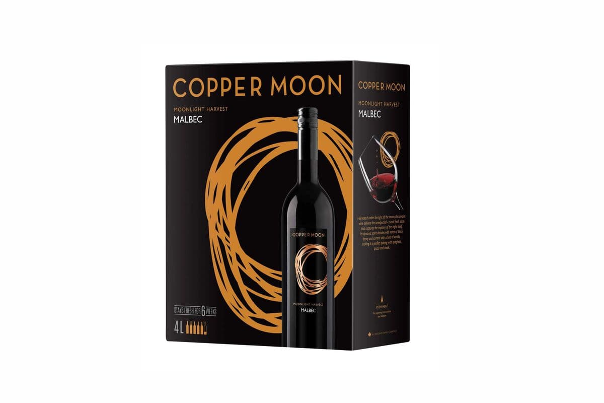 Copper Moon Malbec BIB Box Wine 4L (1 x 4000ml)