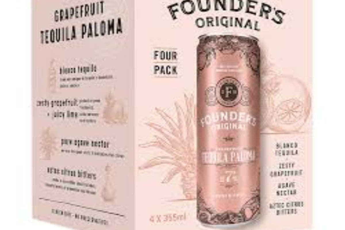 Founder's Original Tequila Paloma (4 Cans) (4 x 355ml) (4 x 4*473ML)