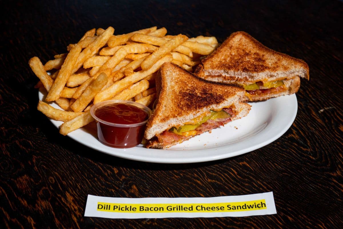 Dill Pickle Bacon Grilled Cheese Sandwich