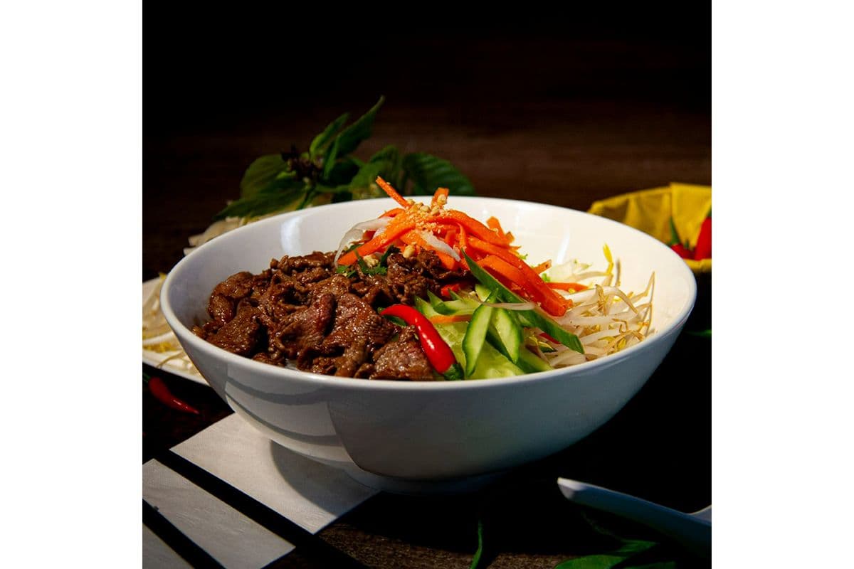 V2. Stir Lemongrass Beef Vermicelli | Bún Bò Xào Xã Ớt
