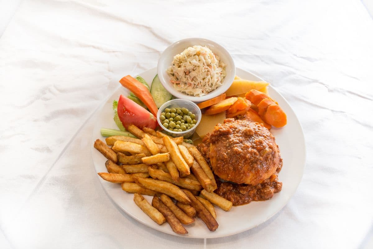 Assiette hamburger caruso