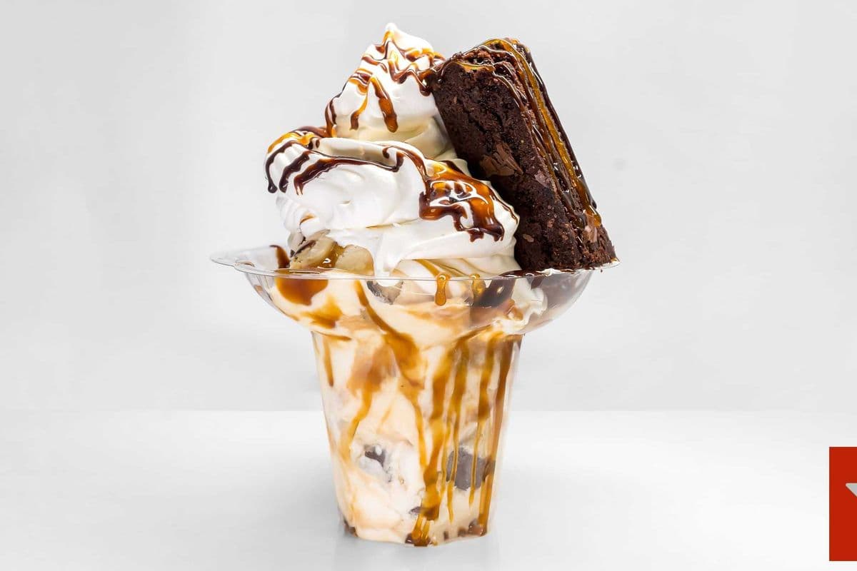 Caramel Brownie Sundae