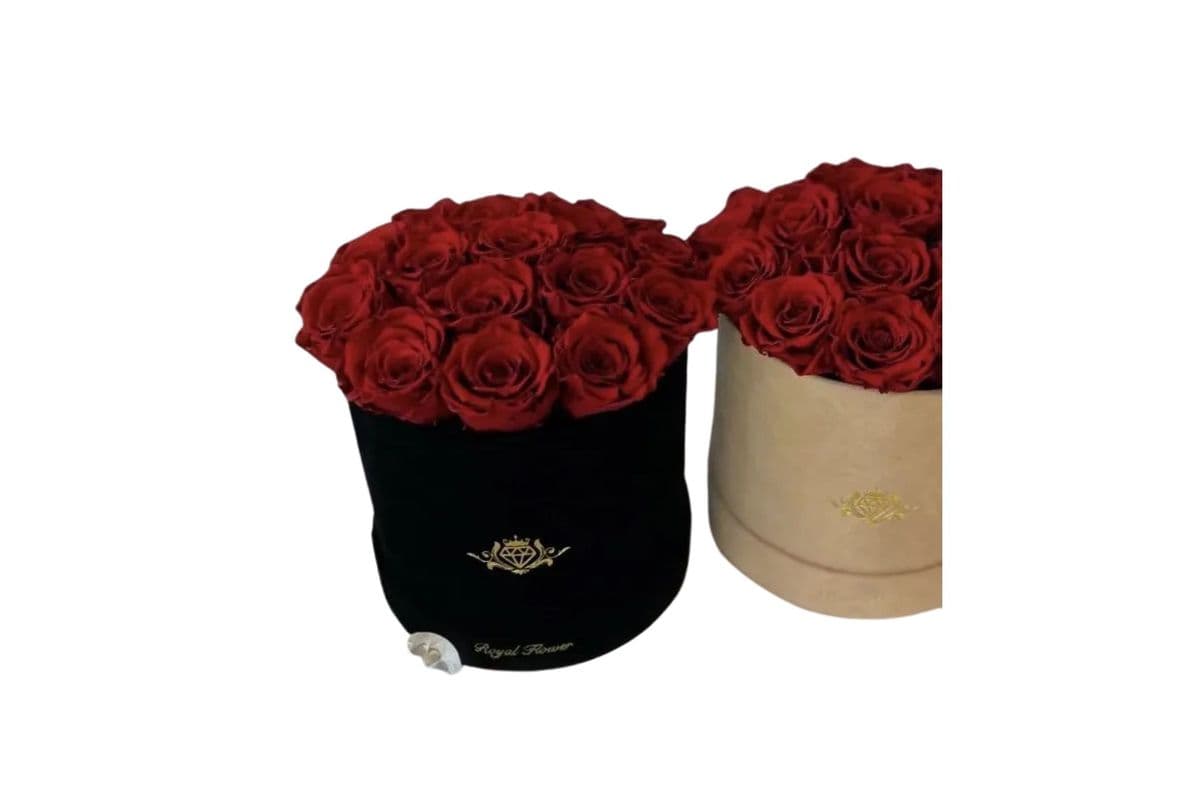 Amethyst Velour Flower Box - Roses last 3 years