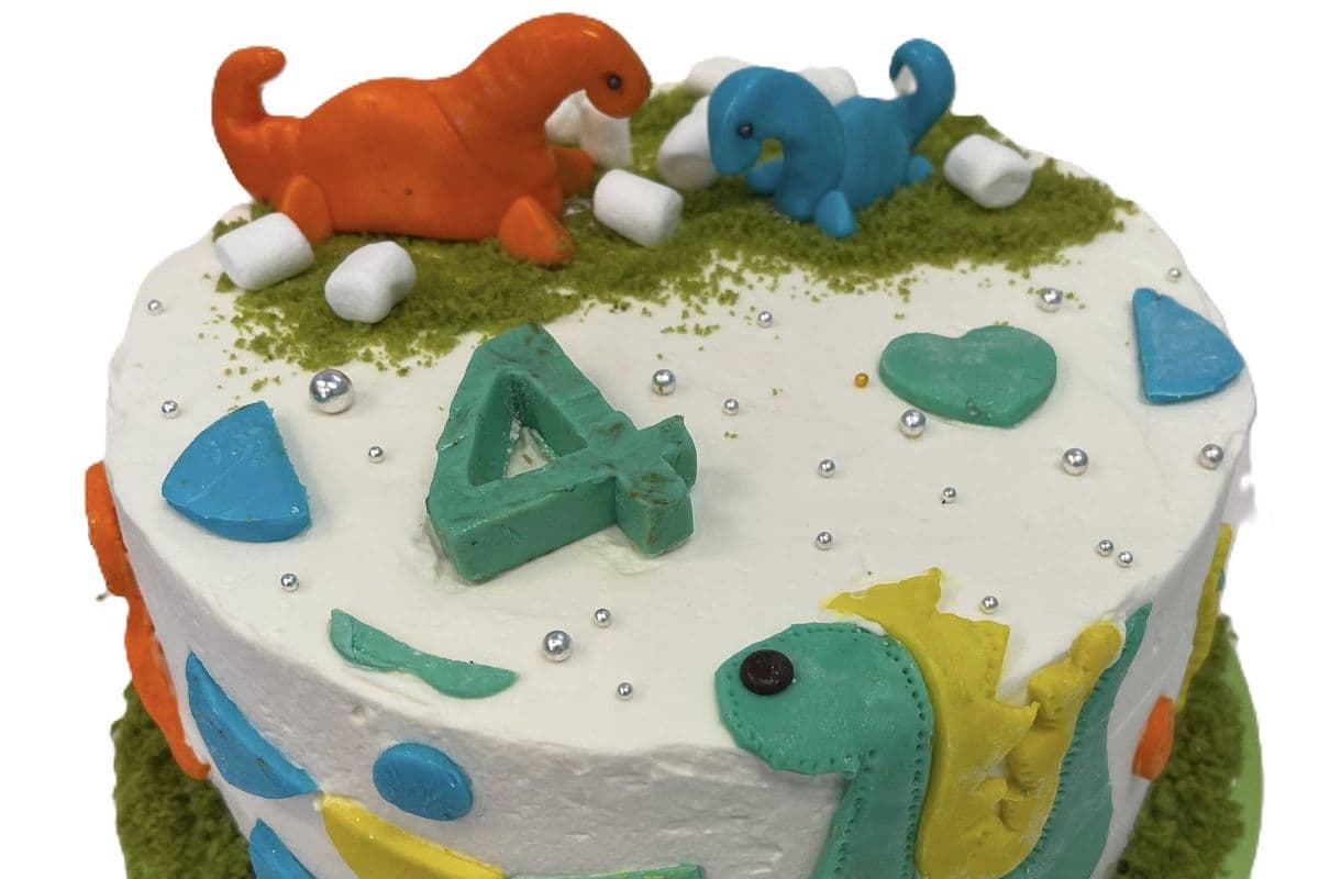Dinosaur Themed Custom Cake