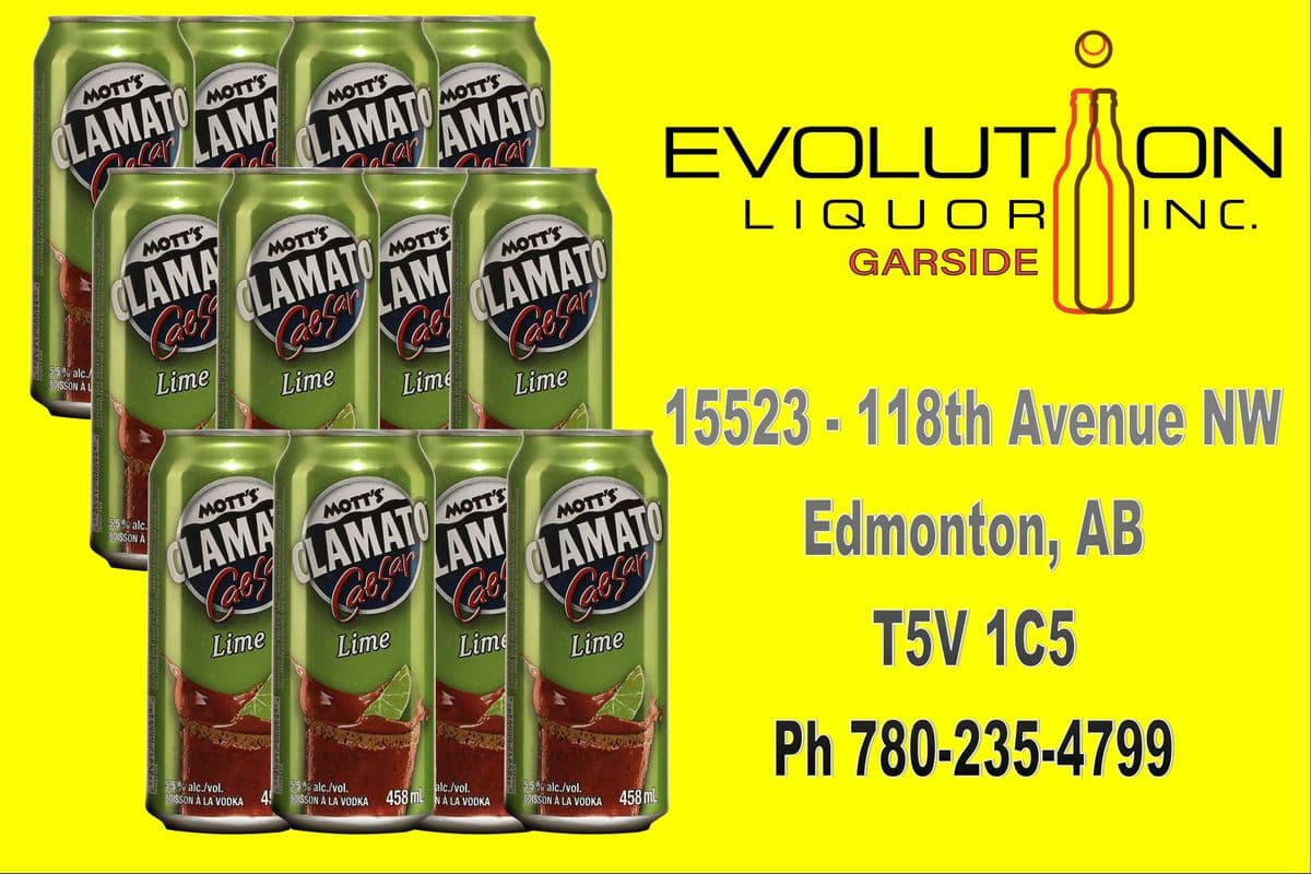 Mott's Clamato Caesar Lime C458-12 (12 x 458ml Can)