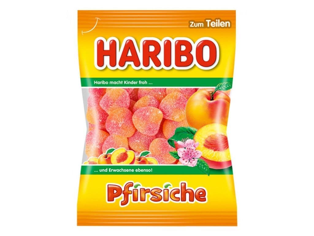 Haribo Peaches Germany 175g Fruit Gummies