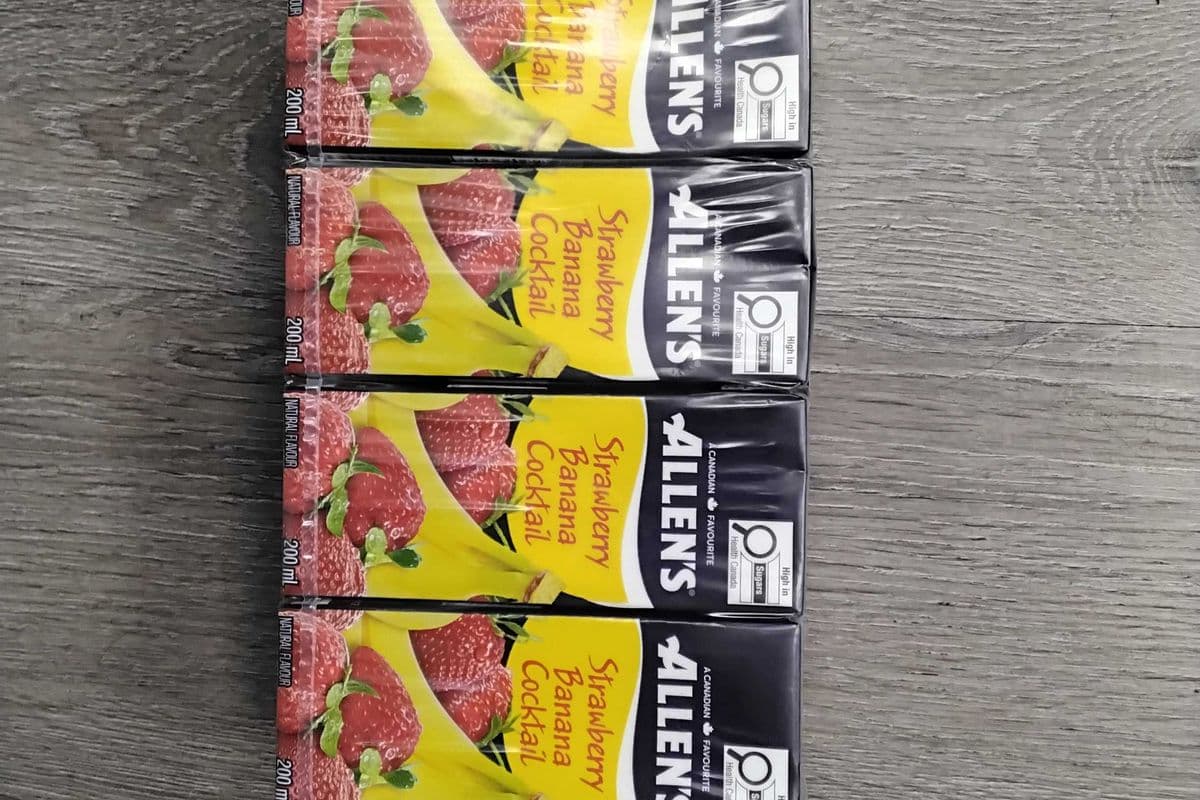Allen's strawberry banana cocktail 200ml×8 (200ml×8)