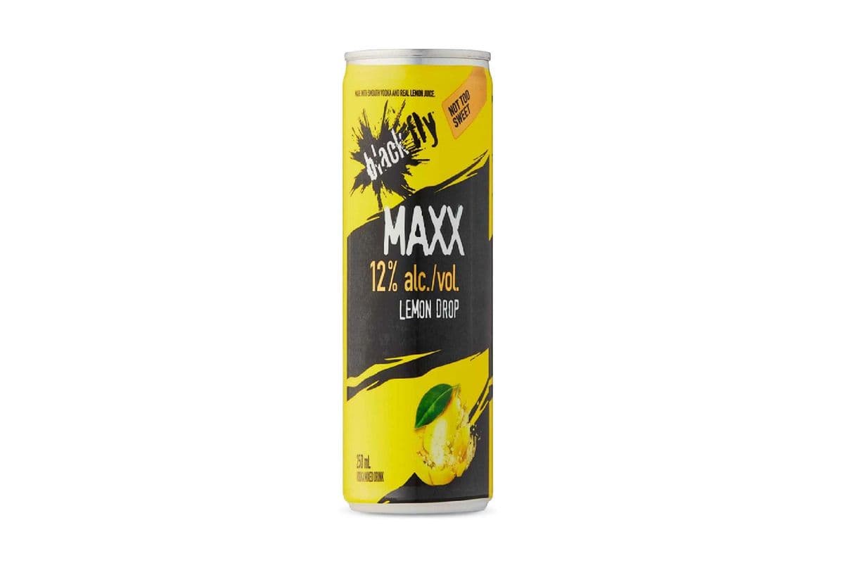 121524. BLACK FLY VODKA MAXX LEMON DROP (1 x 250ML)