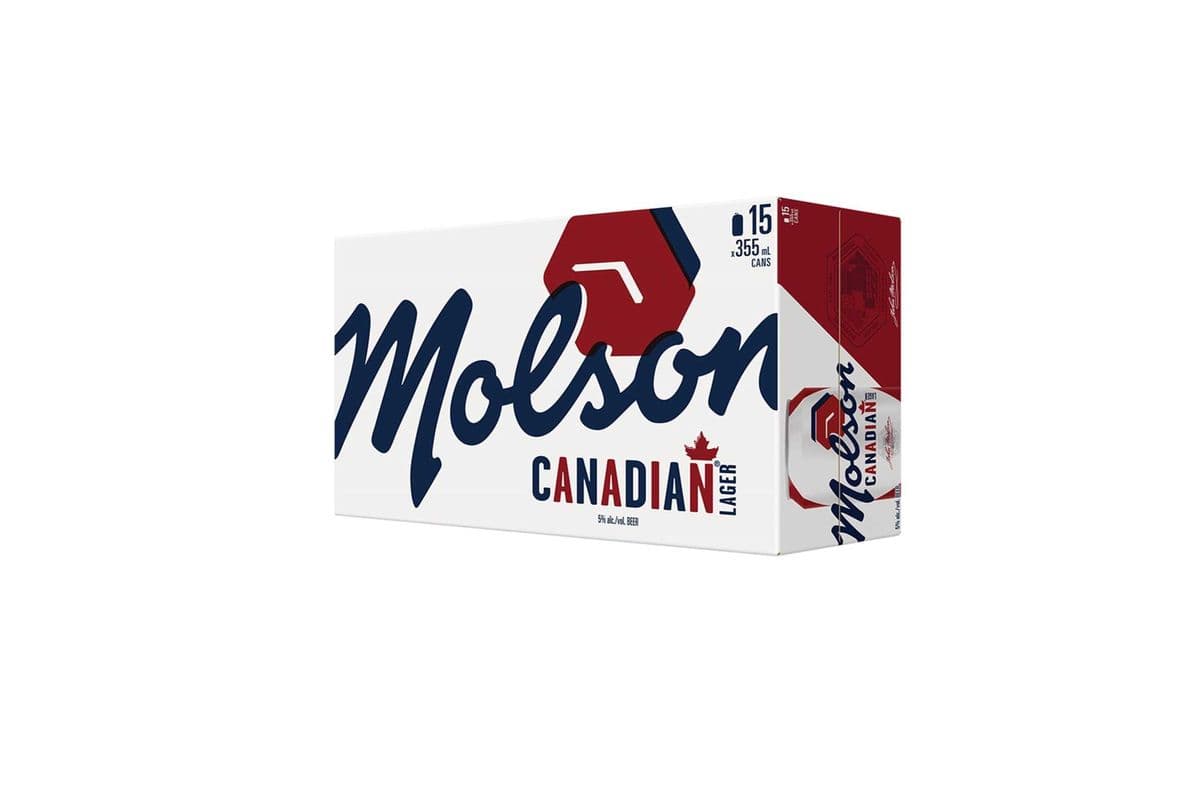 923318. MOLSON CANADIAN (15 x 355ML (CANS))