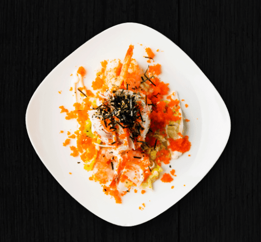King Prawn and Crab Roes with Salad 大蝦蟹子沙律