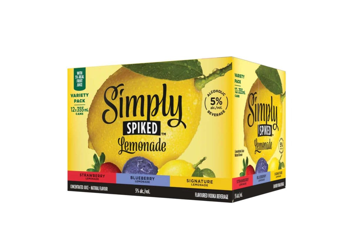 Simply Spiked Lemonade Mixer Pack (12 Cans) (12 x 355ml)