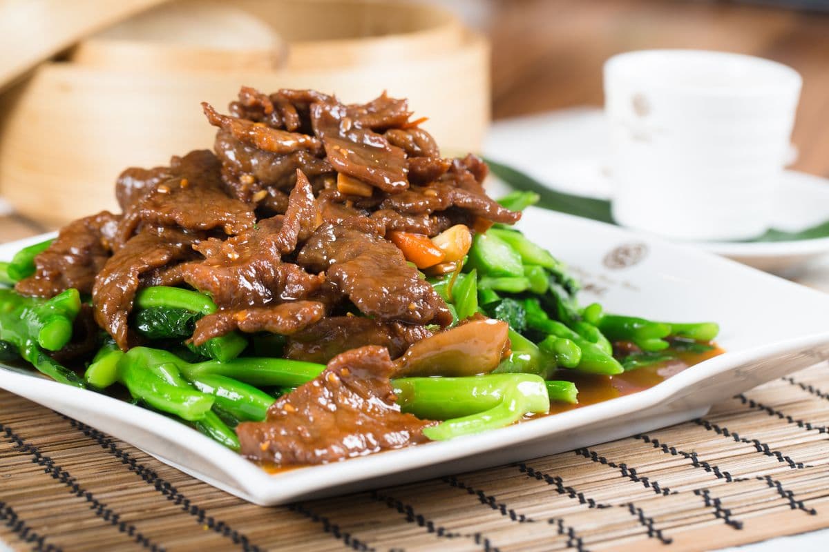 M5. Stir-Fried Beef with Chinese Broccoli