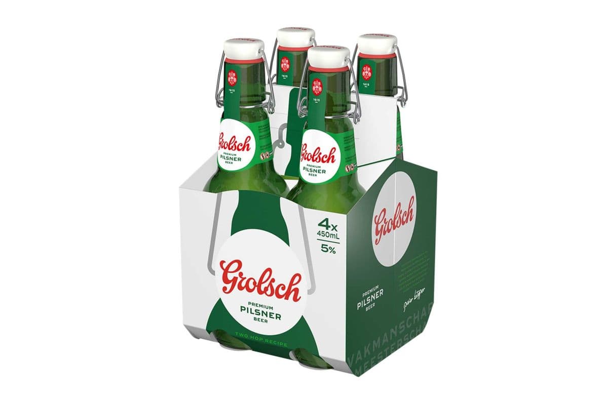 GROLSCH PREMIUM PILSNER 4 Bottles 450 SWINGTOPS (1 x 450ML)
