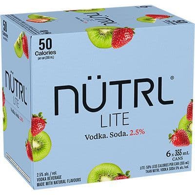 NUTRL LITE STRAWBERRY KIWI 6 CAN (6 x 355ML)