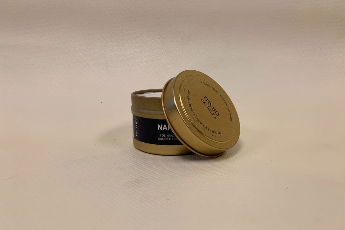 Small Hand Poured Wood-Wick Soy Candle - 4 oz.