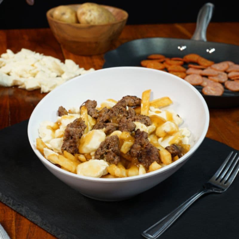Grosse poutine viande hachée / Grosse poutine viande hachée