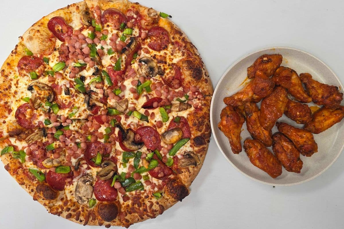 Combo 6 - Medium Pizza and Wings Special