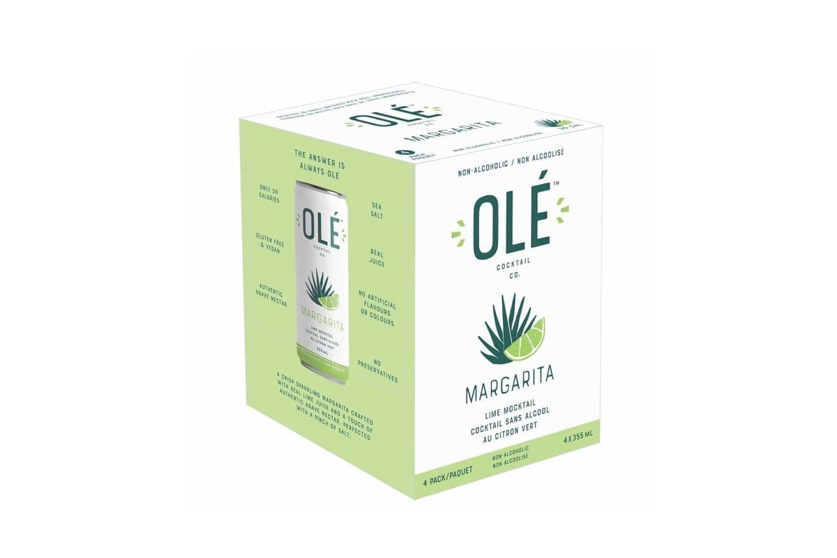 OLE MARGARITA NON-ALCOHOLIC LIME MOCKTAIL 4 CANS(355 ML) (4 x 355 ML)