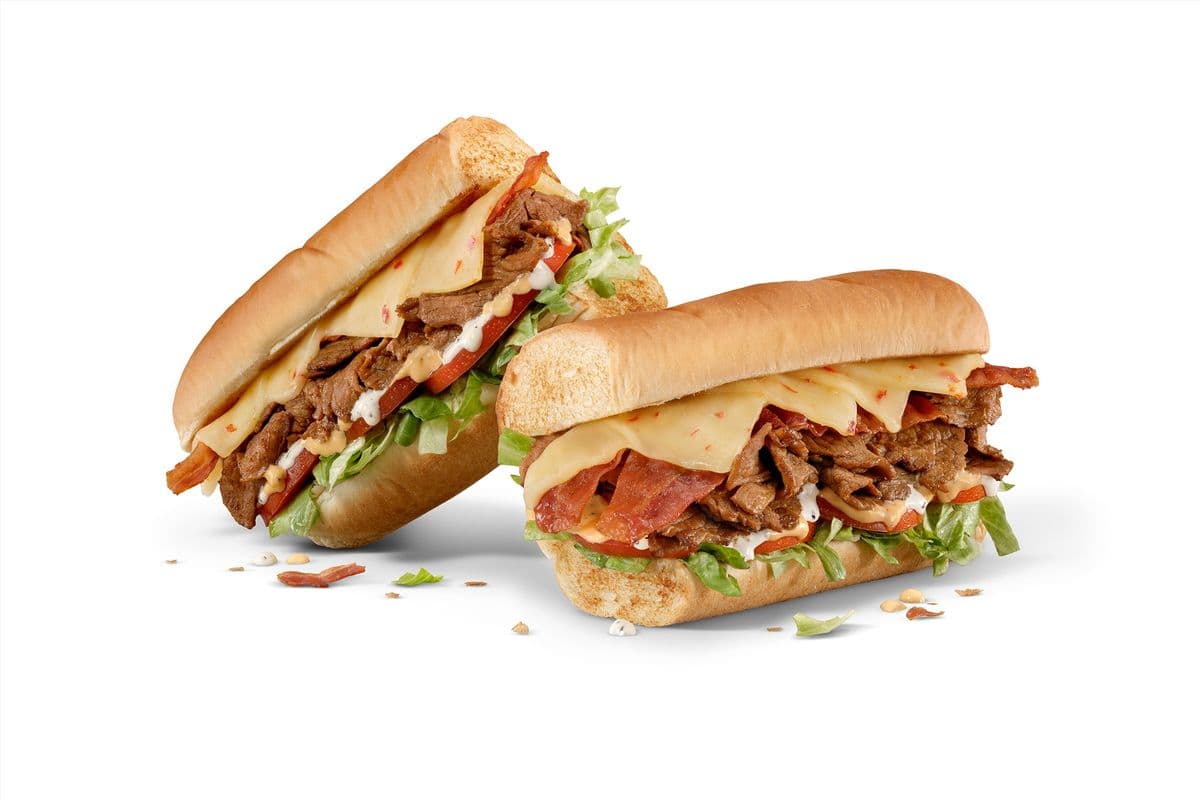 #8 Steak'n Bacon Footlong Sub (1180 Cals)