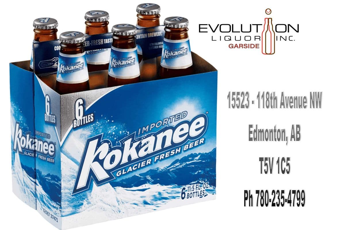 Kokanee G341-06 (6 x 341ml Glass Bottle)