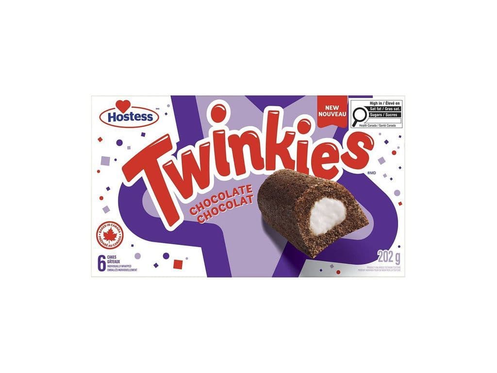 Hostess Twinkies Chocolate Cream Filled Snack Cakes 6 Pack 202g