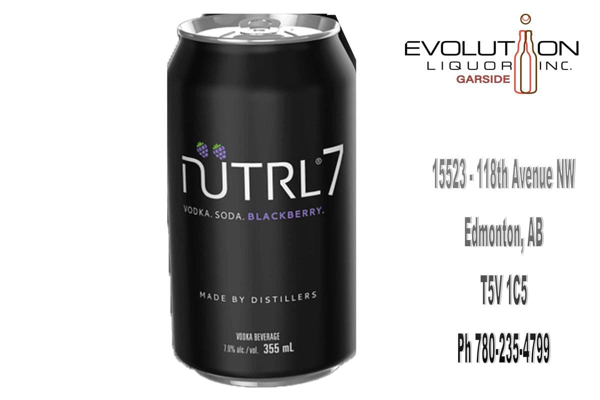 Nutrl 7 Vodka Soda Blackberry C355-01 (1 x 355ml Can)