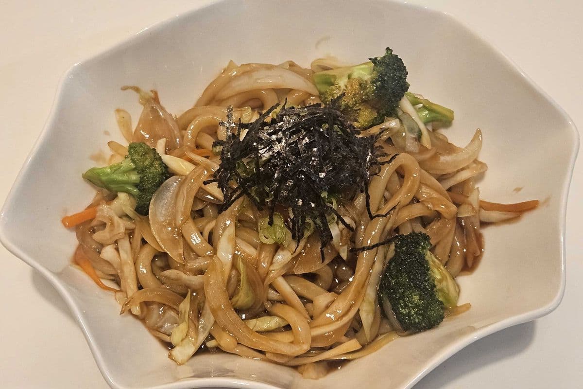 Vegetable Yaki Udon - Stir Fried