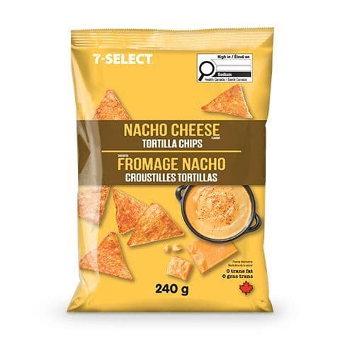 7-Select Tortillas Nacho Cheese 240g