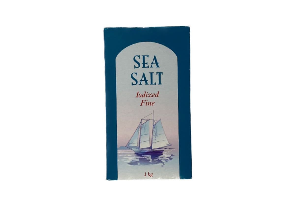EuroTrade Sea Salt Iodized Fine (1kg) (0 Cal)