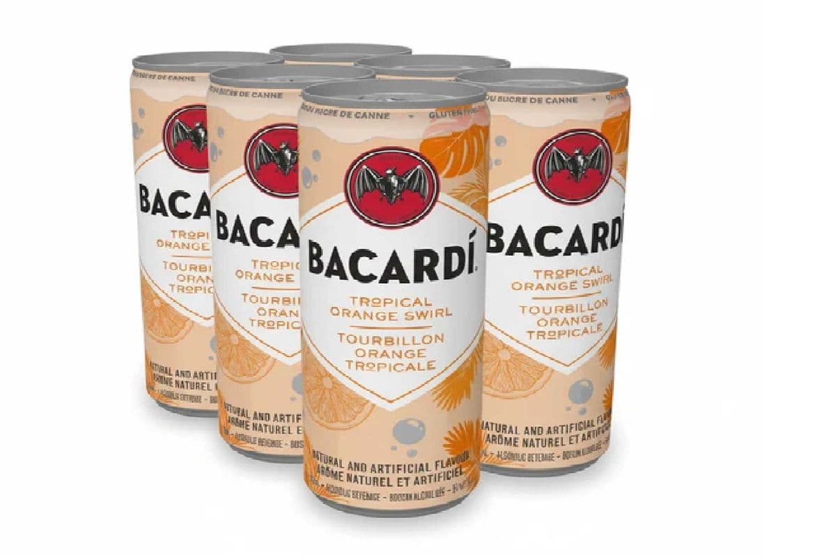 Bacardi Orange Swirl (6 Pack Cans) (6 x 355 ml Cans)