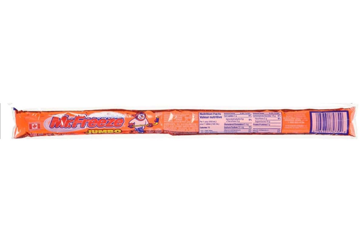 Mr. Freeze Jumbo Cherry Cerise Ice Pops, 150 ml (150 ml)