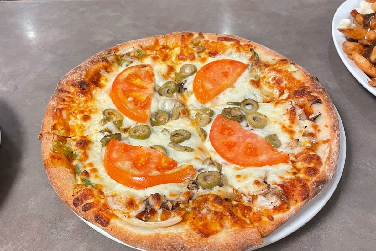 Petite pizza végétarienne