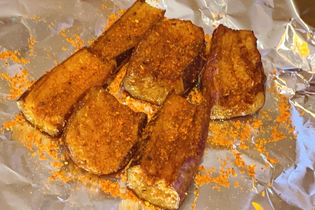 17. Grilled Sliced Eggplant 烤茄子