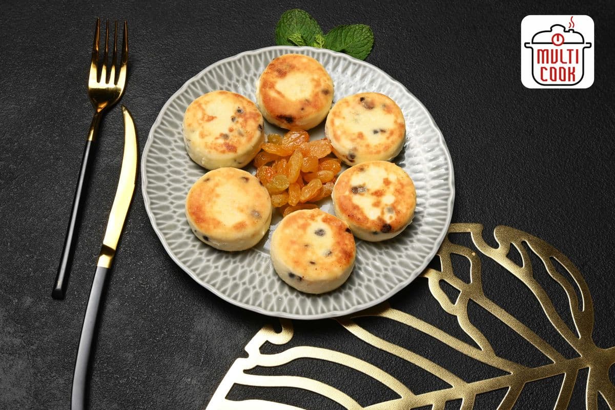 FROZEN Syrnyky (Cottage Cheese Pancakes) with Raisins (8pcs.)