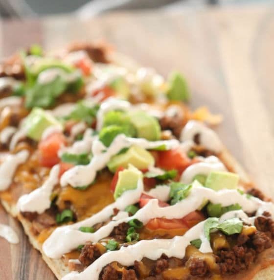 High End Bistro Traditional Taco Flat Bread