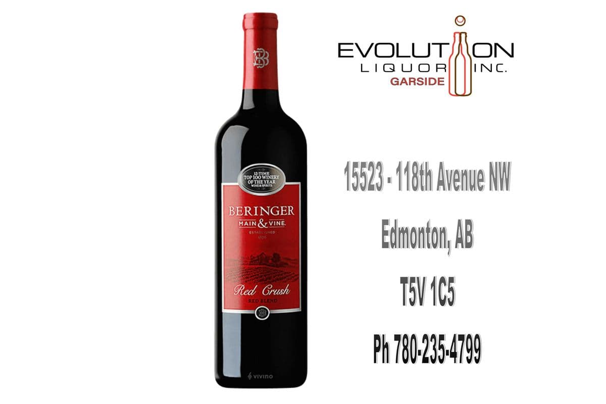 Beringer Main & Vine Red Crush 750G (1 x 750ml Glass Bottle)