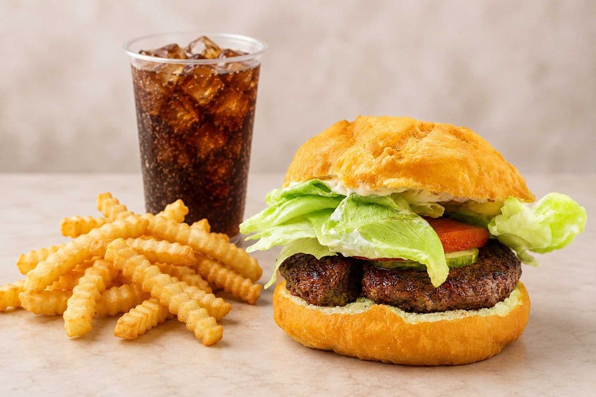 Bannock Bison Burger Combo