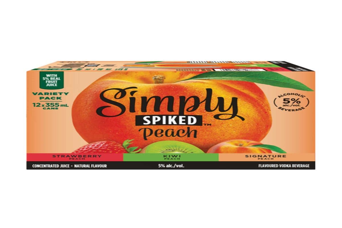 112333. SIMPLY SPIKED PEACH MIXER (1 x 12PC)