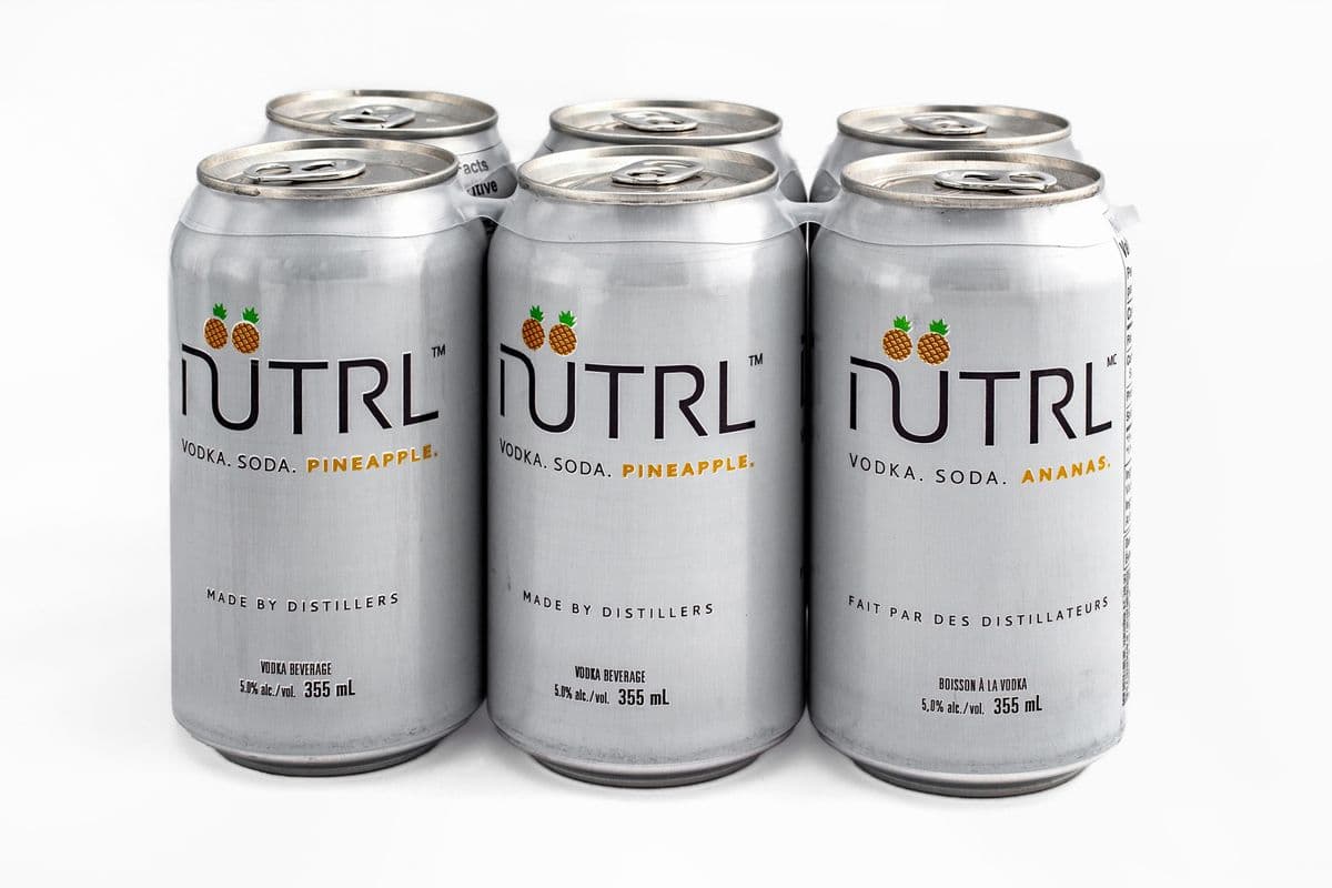 NUTRL VODKA SODA - Pineapple (6 Cans) (1 x 355 ml)