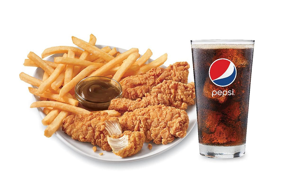 Chicken Strip Basket with Drink