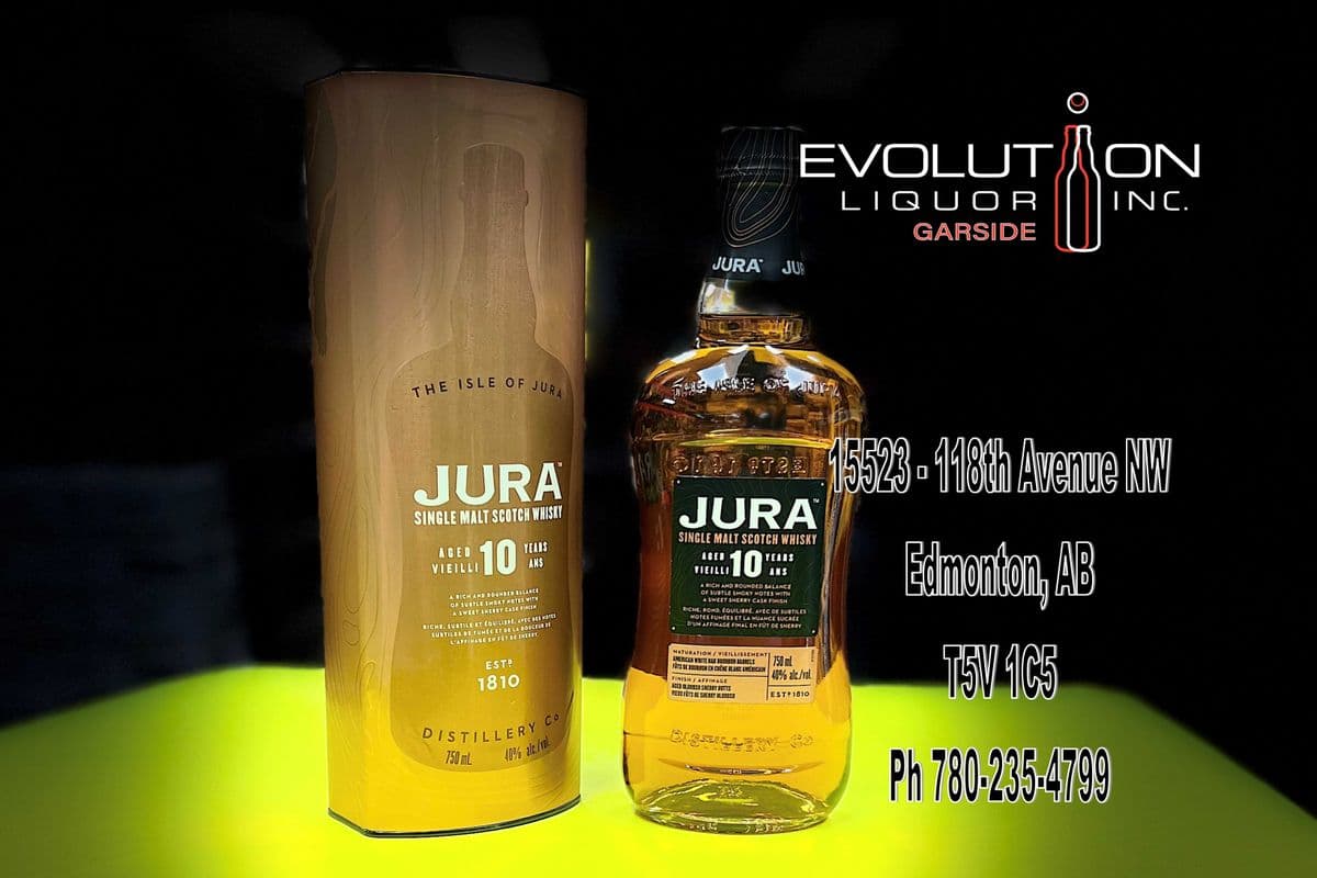 Jura Single Malt Scotch Whisky 10 YO 0750G (1 x 750ml Glass Bottle)