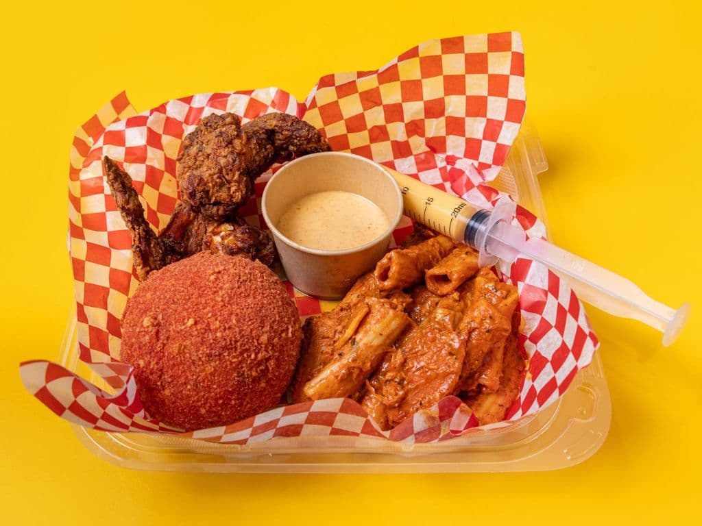 Boudin Ball (1) + Mini-Spicy + Aile Poulet (2)