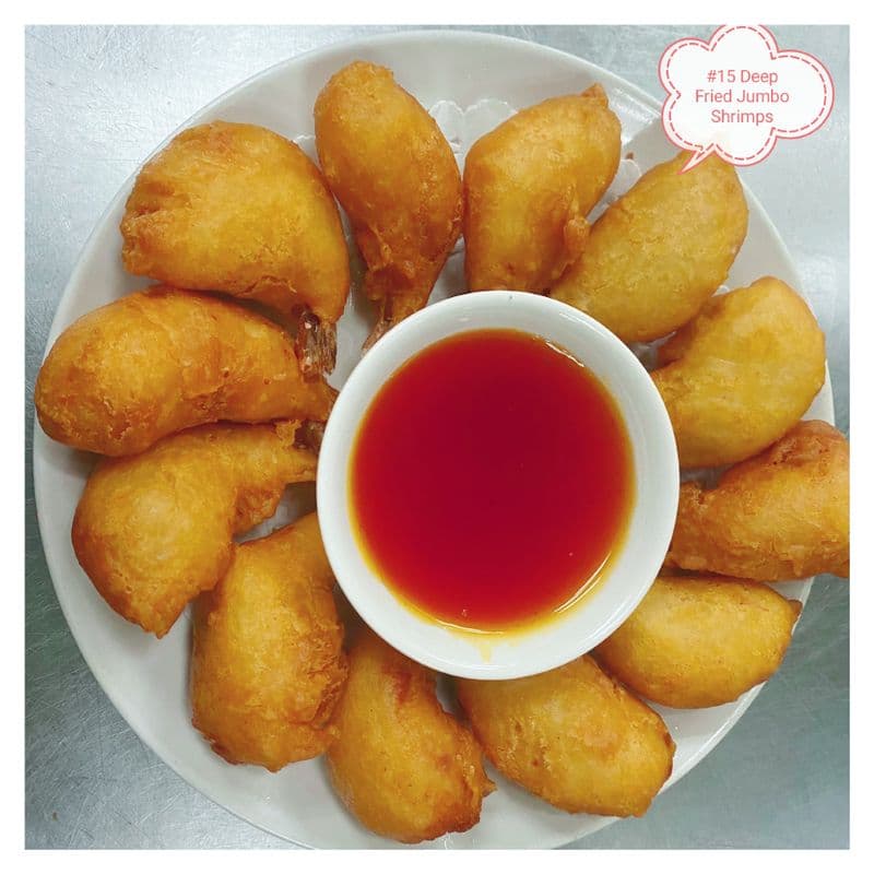 15. Deep-Fried Jumbo Shrimp in Batter