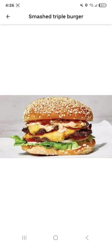 Smashed Triple Burger