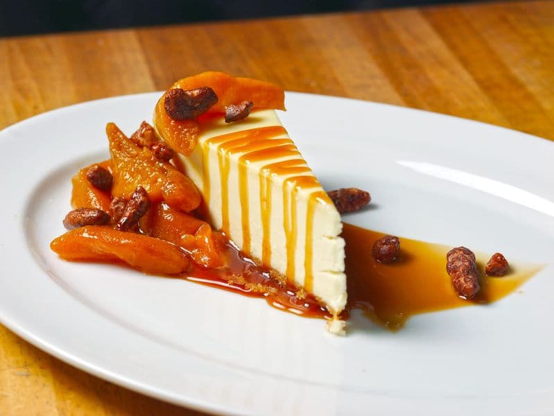 Peach & Praline Cheesecake