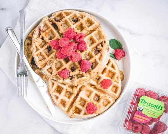 Raspberry Waffles ( 2 piece )
