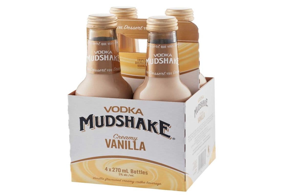 VODKA MUDSHAKE CREAMY VANILLA 4 BOTTLES (4 x 270 ML)