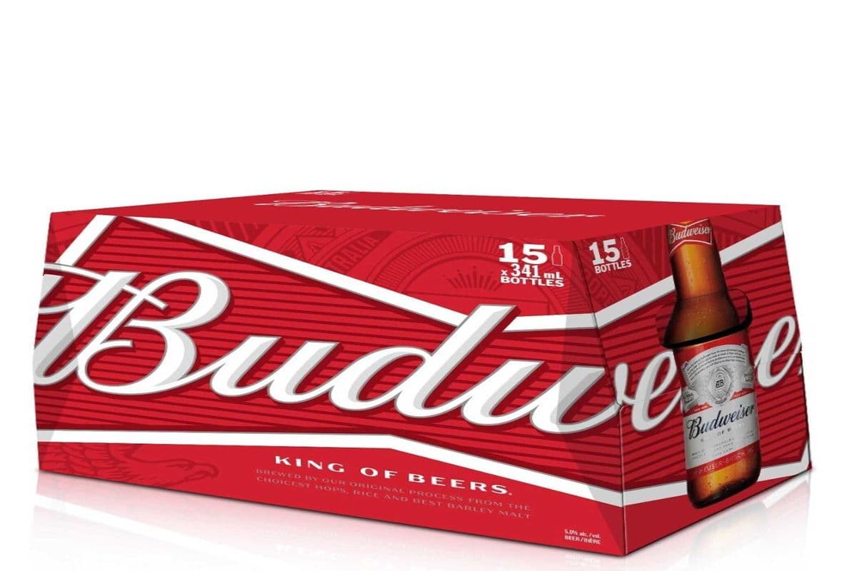 Budweiser (15 Bottles) (15 x 341 ML)