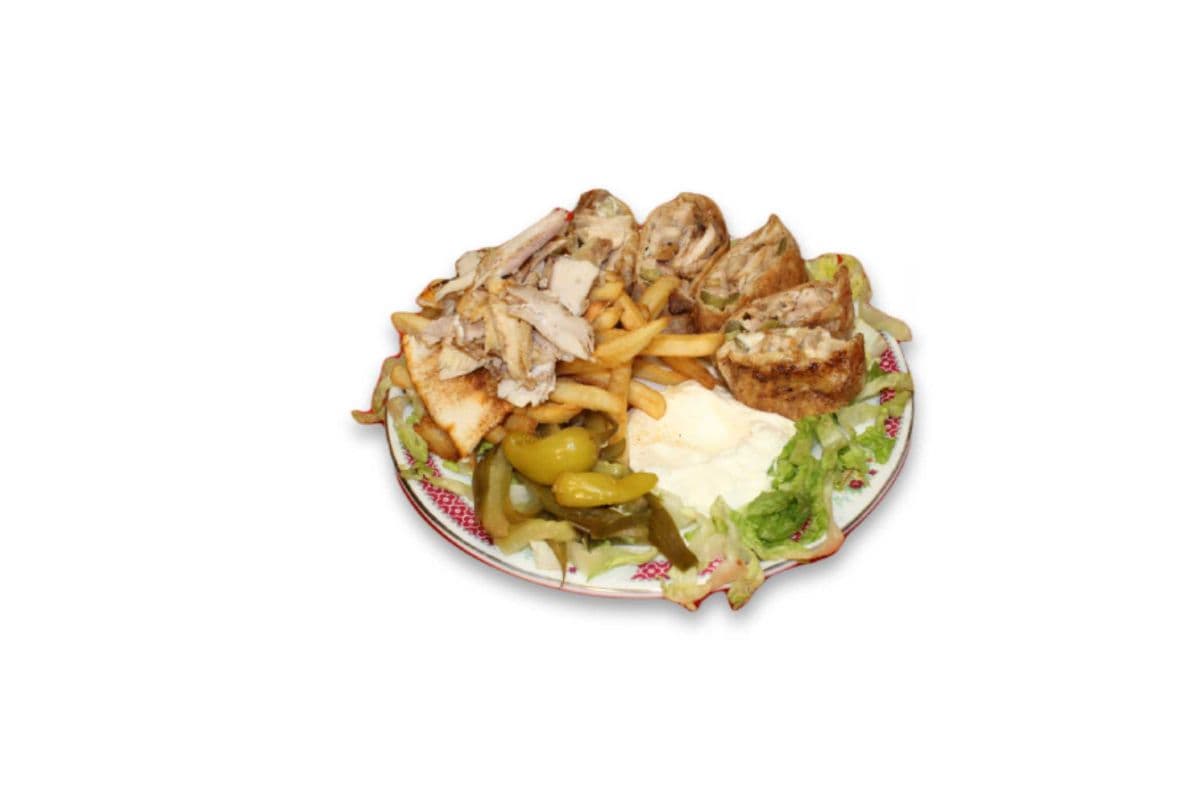 Chicken Shawarma Plate (Arabic)