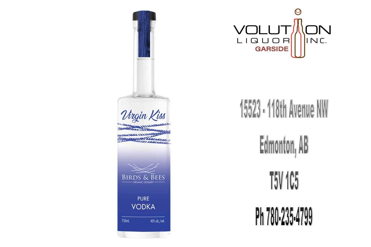 Birds & Bees Virgin Kiss Pure Vodka 0750G (1 x 750ml Glass Bottle)